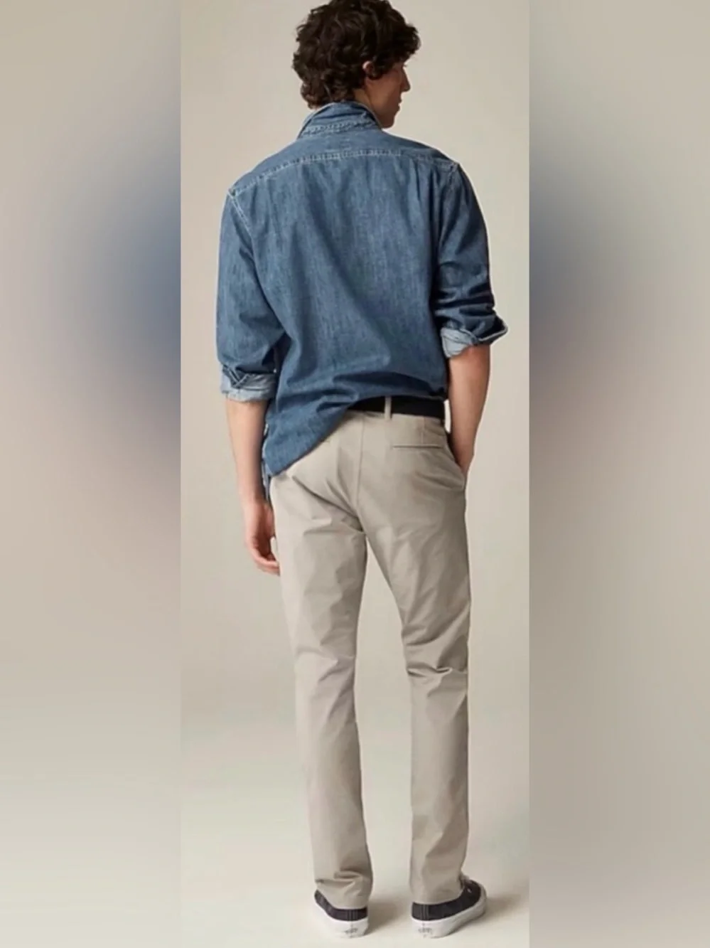 J.Crew 484 Slim-fit tech pant in moon grey